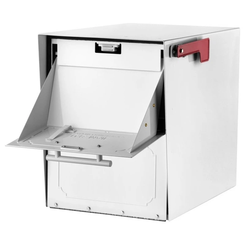 Architectural Mailboxes Oasis Classic Post Mount Mailbox, White 7 Architectural Mailboxes Oasis Classic Post Mount Mailbox, White - Image 5