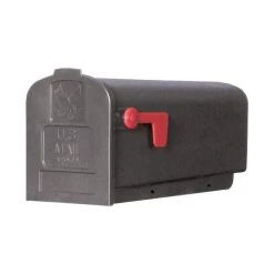 Solar Group Gibraltar PL10B0201 Parson Rural Mailbox, Polypropylene, Black -Mayne Store d47156f9057f10fb 4206 w800 h800 b0 p0