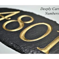 THE SLATE MASONS Modern Slate Address Plaque, Carved Numbers, House Sign/Marker 8 THE SLATE MASONS Modern Slate Address Plaque, Carved Numbers, House Sign/Marker -Mayne Store d541b7f10a05cd51 5708 w800 h800 b0 p0
