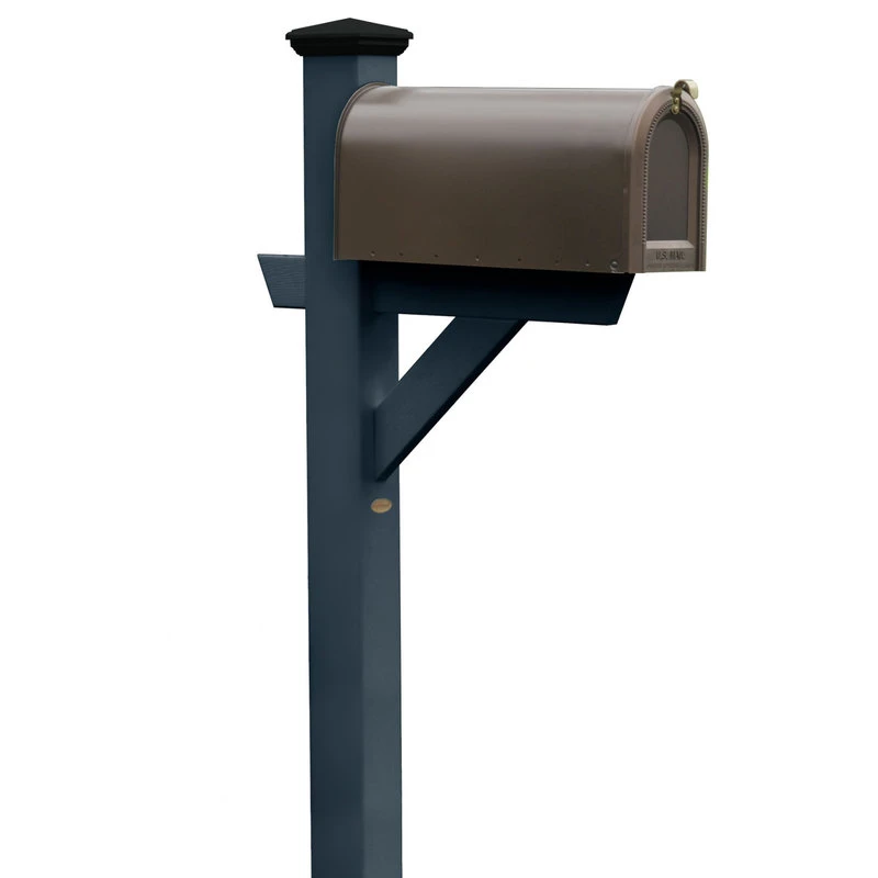 Highwood Hazleton Mailbox Post, Federal Blue 3 Highwood Hazleton Mailbox Post, Federal Blue