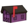 Horse Barn Weatherproof Mailbox, USA Handmade, Black, Purple 1 Horse Barn Weatherproof Mailbox, USA Handmade, Black, Purple -Mayne Store d7a10ac207dc51bf 1856 w800 h800 b1 p0