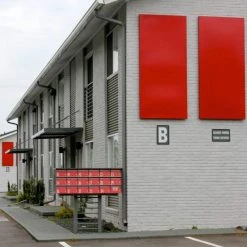 FOS Designs USA Urban Front Opening Zincalume Mailbox, Red -Mayne Store d9113d850ed942f2 2004 w800 h800 b0 p0