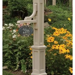 Mayne - Outdoor Products Of Distinction 24"W X 8"D X 56"H Woodhaven Sign Post, White 9 Mayne - Outdoor Products Of Distinction 24"W X 8"D X 56"H Woodhaven Sign Post, White -Mayne Store dc51c84e05c536b2 9434 w800 h800 b0 p0