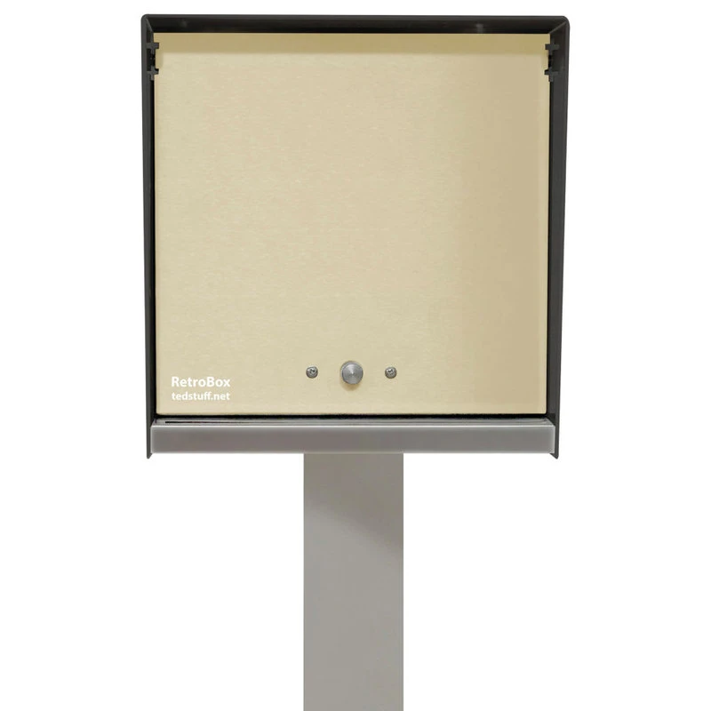 TedStuff The RetroBox With Locking Doors. Modern Pole Mounted Mailbox, Pole Not Included. 4 TedStuff The RetroBox With Locking Doors. Modern Pole Mounted Mailbox, Pole Not Included. - Image 2
