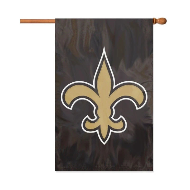 Party Animal New Orleans Saints Applique House Flag 3 Party Animal New Orleans Saints Applique House Flag