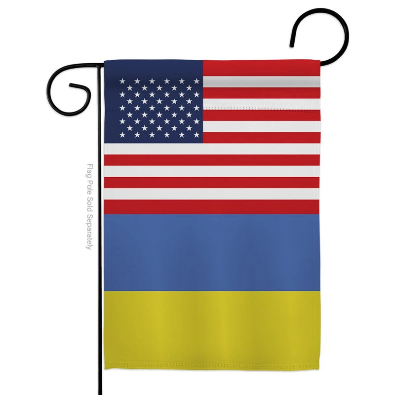 Americana Home & Garden Ukraine US Friendship Of The World Nationality Garden Flag 3 Americana Home & Garden Ukraine US Friendship Of The World Nationality Garden Flag
