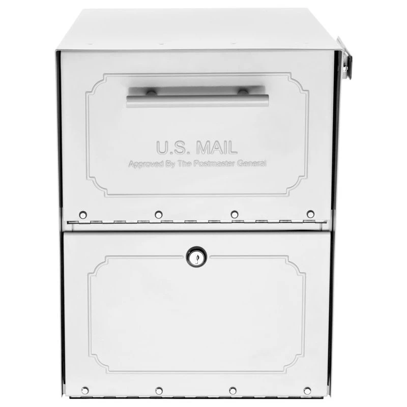 Architectural Mailboxes Oasis Classic Post Mount Mailbox, White 4 Architectural Mailboxes Oasis Classic Post Mount Mailbox, White - Image 2