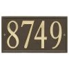 ART & ARTIFACT Custom Metal Address Plaque - Arched With Self-Stick Numerals - Bronze 2 ART & ARTIFACT Custom Metal Address Plaque - Arched With Self-Stick Numerals - Bronze -Mayne Store e461a80c0a8356e4 6069 w800 h800 b1 p0
