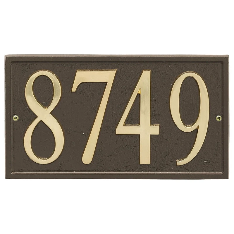 ART & ARTIFACT Custom Metal Address Plaque - Arched With Self-Stick Numerals - Bronze 3 ART & ARTIFACT Custom Metal Address Plaque - Arched With Self-Stick Numerals - Bronze