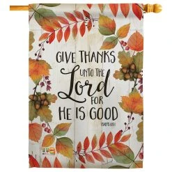 Breeze Decor Give Decorative Vertical Double Sided House Flag