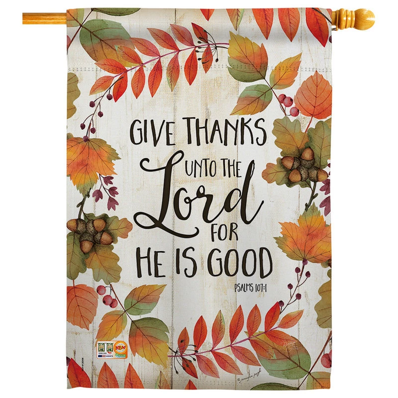 Breeze Decor Give Decorative Vertical Double Sided House Flag 3 Breeze Decor Give Decorative Vertical Double Sided House Flag