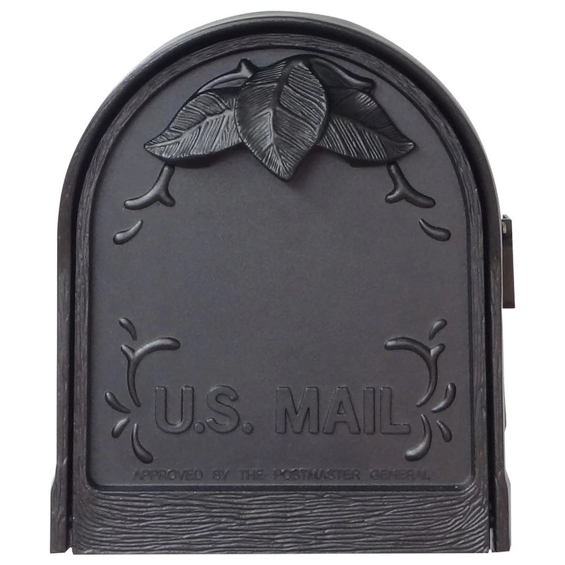 Special Lite Products Company Floral Curbside Mailbox, Black 6 Special Lite Products Company Floral Curbside Mailbox, Black - Image 4