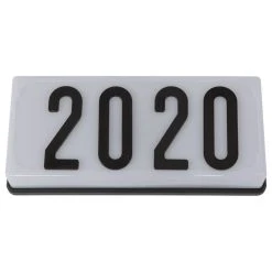 YHD 2-Light Low-Voltage White Outdoor Wall Mount Address Light