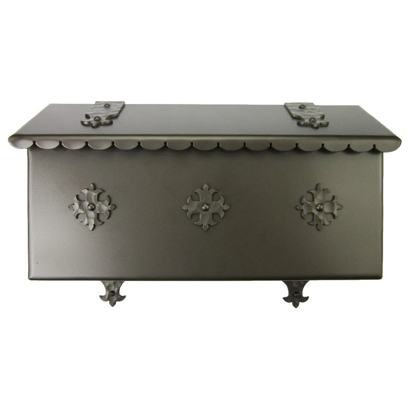 Bushere & Son Iron Studio Inc. Traditional Spanish Cross Wrought Iron Mailbox, Bronze 5 Bushere & Son Iron Studio Inc. Traditional Spanish Cross Wrought Iron Mailbox, Bronze - Image 3