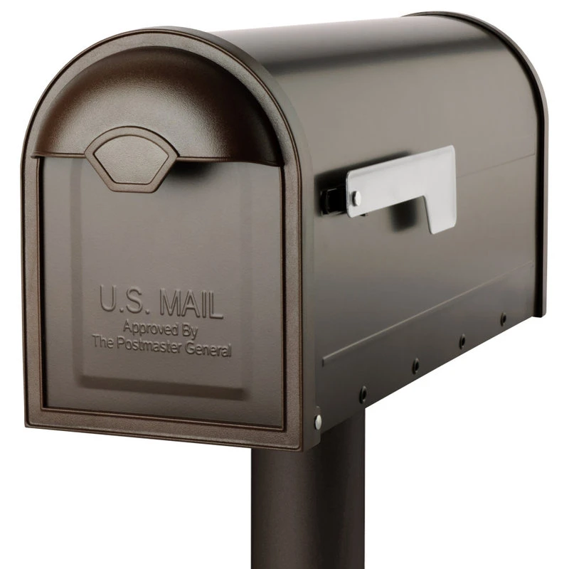 Architectural Mailboxes 8830-10 Winston Post Mount Mailbox - Black 7 Architectural Mailboxes 8830-10 Winston Post Mount Mailbox - Black - Image 5