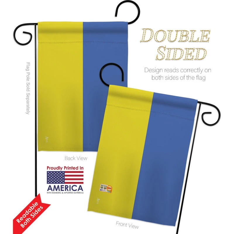 Americana Home & Garden Ukraine Of The World Nationality Garden Flag 4 Americana Home & Garden Ukraine Of The World Nationality Garden Flag - Image 2