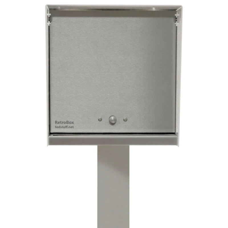 TedStuff The RetroBox With Locking Doors. Modern Pole Mounted Mailbox, Pole Not Included. 5 TedStuff The RetroBox With Locking Doors. Modern Pole Mounted Mailbox, Pole Not Included. - Image 3