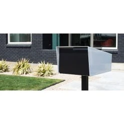Modern Mailbox | Post Mounted Modern Mailbox | Monochromatic, Black, No Post 7 Modern Mailbox | Post Mounted Modern Mailbox | Monochromatic, Black, No Post -Mayne Store f4a1a1c0007b6888 2216 w800 h800 b0 p0