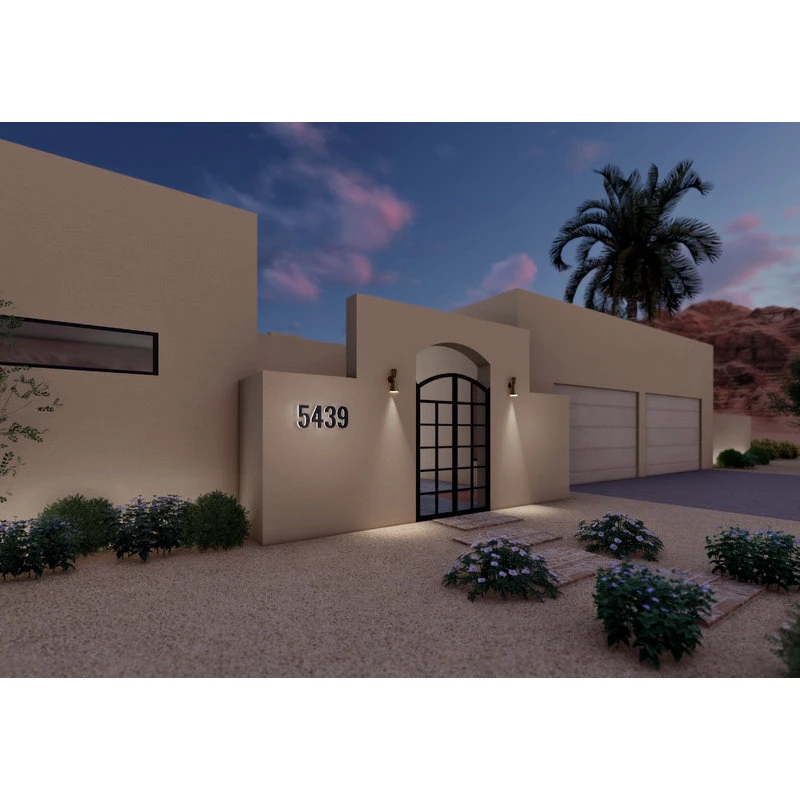 Modern Lights 5 In Steel Backlit LED Floating Address Number, Up-Scale Modern Look LumaNumbers 7 Modern Lights 5 In Steel Backlit LED Floating Address Number, Up-Scale Modern Look LumaNumbers - Image 5