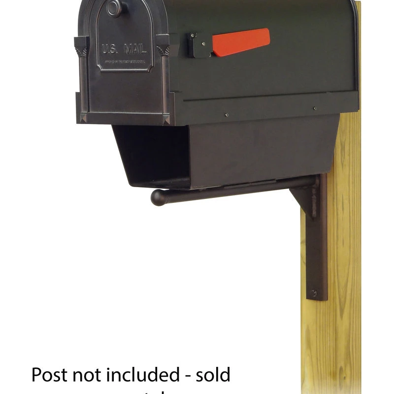 Special Lite Products Company Savannah Mailbox With Newspaper Tube & Ashley Front Mailbox Mounting Bracket 4 Special Lite Products Company Savannah Mailbox With Newspaper Tube & Ashley Front Mailbox Mounting Bracket - Image 2
