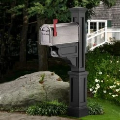 Mayne - Outdoor Products Of Distinction 8"W X 26"D X 56"H Dover Mailbox Post, Black 9 Mayne - Outdoor Products Of Distinction 8"W X 26"D X 56"H Dover Mailbox Post, Black -Mayne Store f8713b430b1e9692 8739 w800 h800 b0 p0