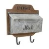 HomeRoots Furniture Wall Hanging Mailbox With Metal Hooks 1 HomeRoots Furniture Wall Hanging Mailbox With Metal Hooks -Mayne Store f891c2710171e56a 6271 w800 h800 b1 p0