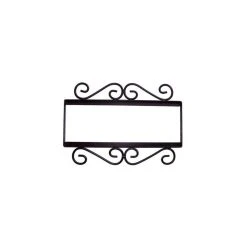Fine Crafts & Imports Wrought Iron House Number Frame Mission 4