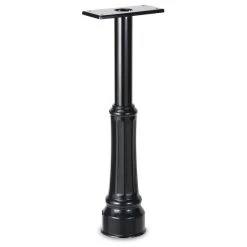 Architectural Mailboxes Basic Post With Decorative Cover, Black