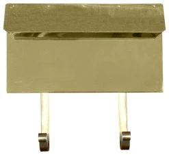 QualArc Provincial Collection Horizontal Mailboxes In Smooth Polished Brass