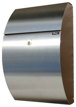 QualArc Allux Series 7000 Mailbox, Black, Stainless Steel, ALX-7000-BS