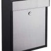 QualArc Woodlake Locking Mailbox, Black, Stainless Steel, WF-P010 1 QualArc Woodlake Locking Mailbox, Black, Stainless Steel, WF-P010 -Mayne Store home design 114