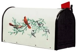 Blue Grass Woods Bacova Fiberglass Wrapped Mailbox, Largesongbirds