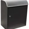 QualArc Selma Stainless Steel Locking Mail & Parcel Box - Black 1 QualArc Selma Stainless Steel Locking Mail & Parcel Box - Black -Mayne Store home design 124