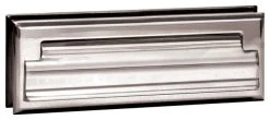 Salsbury Industries Standard Letter Size Mail Slot, Chrome