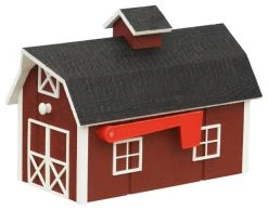 Furniture Barn USA Outdoor Wooden Barn Replica Mailbox