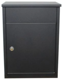 QualArc Allux Series Secure Mail And Parcel Drop Mailbox Allux 500 - Black