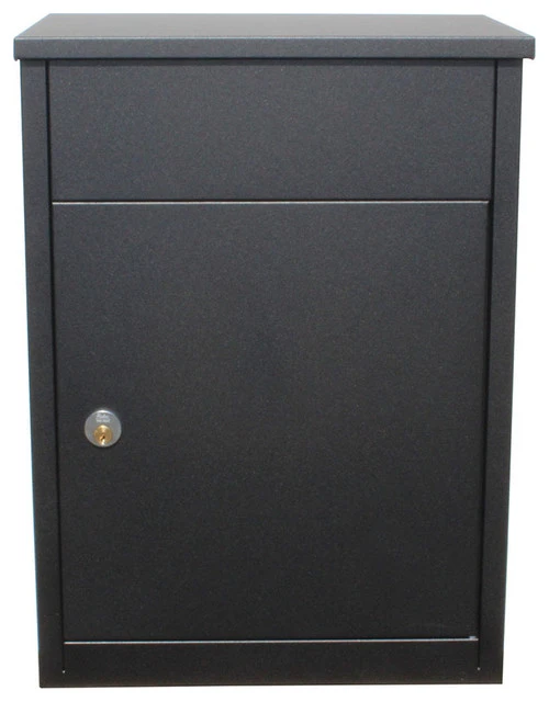 QualArc Allux Series Secure Mail And Parcel Drop Mailbox Allux 500 - Black 3 QualArc Allux Series Secure Mail And Parcel Drop Mailbox Allux 500 - Black