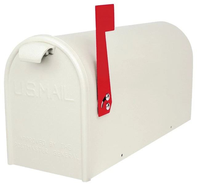GDM Curbside Mailbox, White 3 GDM Curbside Mailbox, White