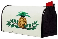 Blue Grass Woods Bacova Fiberglass Wrapped Mailbox, Pineapple