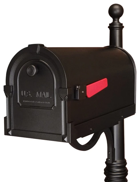 Special Lite Products Company Special Lite Products Savannah Curbside Mailbox, Black 3 Special Lite Products Company Special Lite Products Savannah Curbside Mailbox, Black
