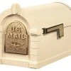 Gaines Mfg Keytone Series Mailbox, Almond, Almond/Polished Brass, Eagle 2 Gaines Mfg Keytone Series Mailbox, Almond, Almond/Polished Brass, Eagle -Mayne Store home design 150