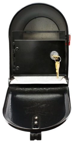 QualArc E1 Economy Mailbox Only With Locking Insert, Black