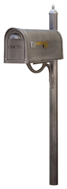 Special Lite Products Company Classic Curbside Mailbox With Richland Mailbox Post