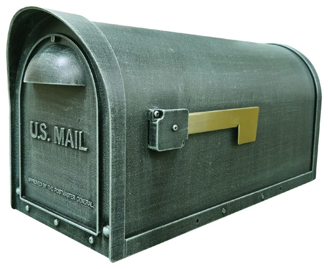 Special Lite Products Company Classic Curbside Mailbox, Verdigris 3 Special Lite Products Company Classic Curbside Mailbox, Verdigris
