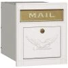 Salsbury Industries Locking Cast Aluminum Column Mailbox With Eagle Door, White 1 Salsbury Industries Locking Cast Aluminum Column Mailbox With Eagle Door, White -Mayne Store home design 163