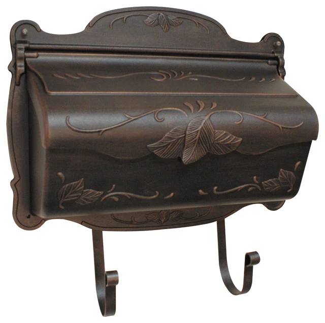 Special Lite Products Company Floral Horizontal Mailbox, Copper 3 Special Lite Products Company Floral Horizontal Mailbox, Copper