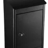 QualArc Parcel Sentry Junior, Locking Parcel And Mailbox, Black Color Wall Mount Model -Mayne Store home design 169
