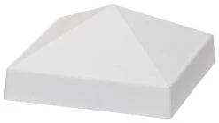 Prime Mailboxes Whitehall Products Superior Mailbox Post Cap, Fits All 4"x4" Post, White