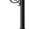 QualArc Lewiston Post Only W/Support Brace Ornate Base And Pineapple Finial - Black 2 QualArc Lewiston Post Only W/Support Brace Ornate Base And Pineapple Finial - Black -Mayne Store home design 179