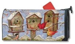 Studio M By Magnet Works Christmas Birdhouse MailWraps Magnetic Mailbox Cover